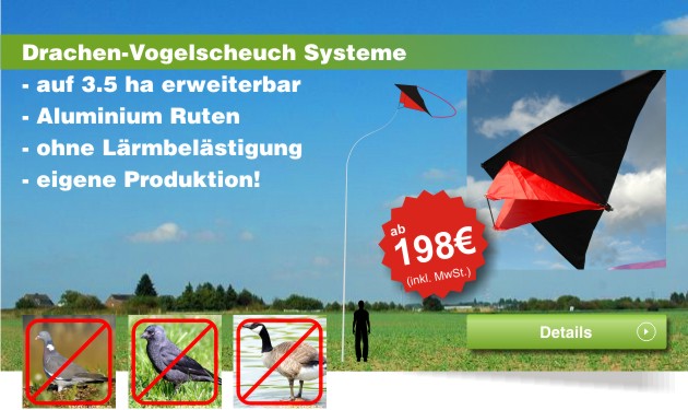 banner drachen vogelscheuch systeme aktiv