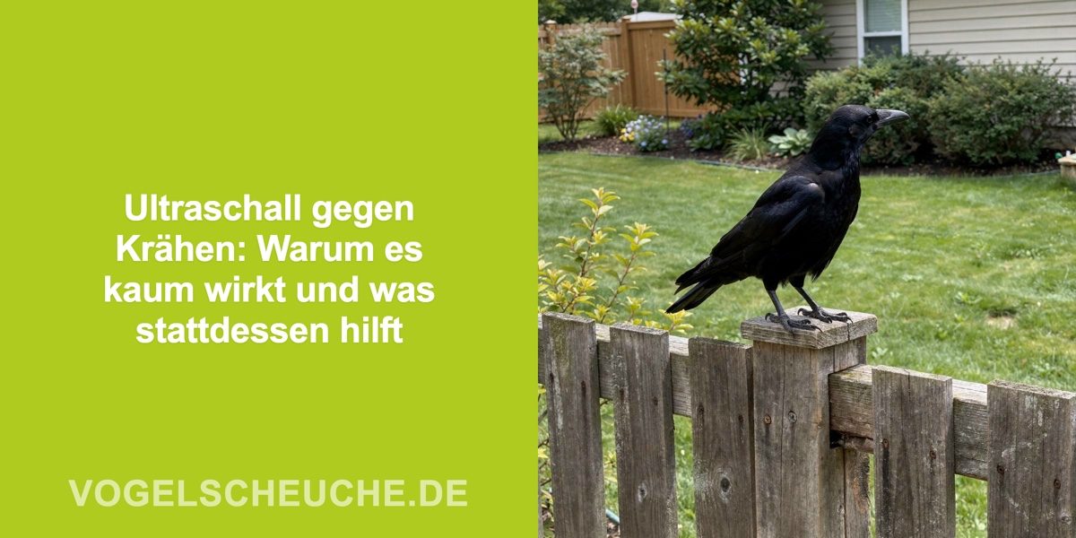 Ultraschall gegen Krähen: Warum es kaum wirkt und was stattdessen hilft